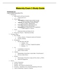 NURSING 57:705:212 - Maternity Exam 3 Study Guide.