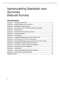 Samenvatting Statistiek voor Dummies, 2e editie