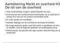 Markt en Overheid H3.1