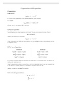 Exponentials and Logarithms Notes