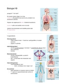 Biologie H9 (menselijk lichaam, functies etc) Nectar vwo 3 - Duidelijke met veel plaatjes!