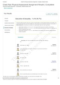 NR 509 Chest Pain Ed &amp Empathy Physical Assessment Assignment  Completed  Shadow Health