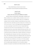 Policy Brief   Suicide Prevention FINAL.docx    D025  Suicide Prevention  College of Health Professions, Western Governors University  D025 Essentials of Advanced Nursing Roles and Interprofessional Practice  Suicide Prevention  Executive Summary  Summary