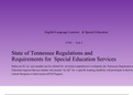 CPM1 Task 4 Language Learners and Special Education.pptx    English Language Learners   & Special Education  CPM1   €“ Task 4  State of Tennessee Regulations and  Requirements for  Special Education Services  Before an EL (or  any) student can be referred