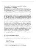 Samenvatting Hoorcollege 4 en 5 Inleiding Europees recht inclusief bijbehorende literatuur (Hoofdstuk 1, 3, 4 Recht van de Europese Unie) + werkgroepuitwerkingen