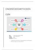 Onderzoeksmethoden (OZM) samenvatting  + begrippenlijst voor het tentamen (alle informatie)