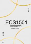 ECS1501 Assignment 8 2024 | Due 9 September 2024