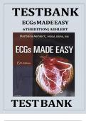 Test Bank for ECGs Made Easy 6th Edition by Barbara J Aehlert 9780323401302 Chapters 1-10 Complete Guide.