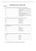 NURSING 2058 Dimensions Exam 2 study guide