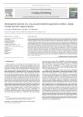  Development and test of a crop growth model for application within a Global  Change decision support system