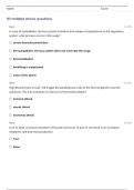 BIO 139 Final Exam Study Guide Questions & Answers Verified 100% Correct!!