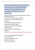 NR 511 Final EXAM 2024 AND PRACTICE  QUESTIONS |ACCURATE ANSWERS|  VERIFIED FOR GUARANTEED PASS  |GRADED A |NEW VERSION 200  QUESTIONS