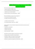 APM PFQ Exam Questions with 100% Correct Answers