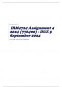 IRM4724 Assignment 4 2024 (776400) - DUE 5 September 2024