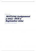 MAT3705 Assignment 4 2024 - DUE 5 September 2024