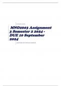 MNO2603 Assignment 3 Semester 2 2024 - DUE 10 September 2024