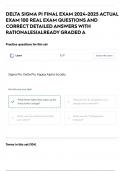 DELTA SIGMA PI FINAL EXAM 2024-2025 ACTUAL EXAM 100 REAL EXAM QUESTIONS AND CORRECT DETAILED ANSWERS WITH RATIONALES|ALREADY GRADED A