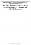 Final Exam: NUR2063 / NUR 2063 (Latest 2024 / 2025 Update) Essentials of Pathophysiology | Review Guide Questions and Verified Answers | 100% Correct | Grade A - Rasmussen