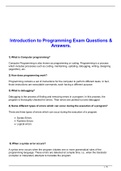 Exam (elaborations) COS1511 - Introduction To Programming I (COS1511)  Introduction to Computer Programming RPG, ISBN: 9780070616844