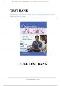 Test Bank - For Fundamentals of Nursing: The Art and Science of Person-Centered Care 9th Edition by Carol R. Taylor, All Chapters | Complete Guide A+