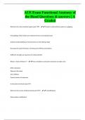 AUE Exam Functional Anatomy of the Hand Questions & answers | A Graded