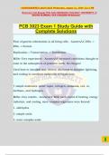 PCB 3023 Exam Bundle Pack with Complete Solutions | All Correct