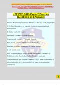 USF PCB 3023 Exam 2 Practice Questions and Answers