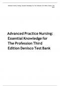 Advanced Practice Nursing Essential Knowledge for the Profession 3rd Edition Denisco Test Bank