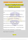 PGA level 2 Teaching Practice Exam Questions and Answers