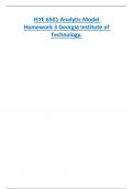 ISYE 6501 Analytic Model  Homework 3 Georgia Institute of  Technology