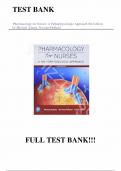 Test Bank - for Pharmacology for Nurses: A Pathophysiologic Approach 6th Edition by Michael Adams, Norman Holland, All Chapters | Complete Guide A+