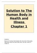 Solution to The Human Body in Health and Illness Chapter 1