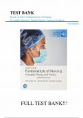 Test Bank - for Kozier & Erb's Fundamentals of Nursing: Concepts, Process and Practice 11th Edition by Audrey T. Berman, Shirlee Snyder, All Chapters | Complete Guide A+