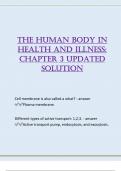 The Human Body in Health and Illness: Chapter 3 updated solution