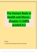 The Human Body in Health and Illness - Chapter 5 (100% graded A+)