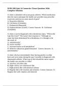 NURS 309 Quiz 14 Connective Tissue Questions With Complete Solutions