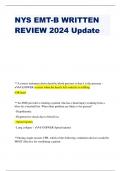 NYS EMT-B WRITTEN REVIEW 2024 Update