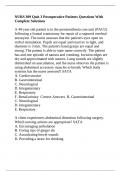 NURS 309 Quiz 3 Postoperative Patients Questions With Complete Solutions