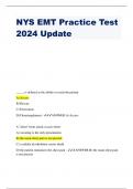 NYS EMT Practice Test 2024 Update