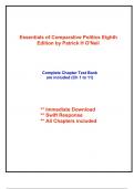 Test Bank for Essentials of Comparative Politics, 8th Edition by O'Neil (All Chapters included)