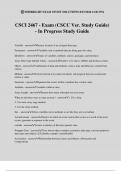 CSCI 2467 - Exam (CSCC Ver. Study Guide) - In Progress Study Guide