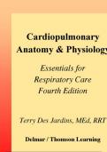 CARDIOPULMONARY ANATOMY AND PHYSIOLOGY 4TH EDITION