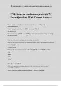 DXI: Synoviochondrometaplasia (SCM) Exam Questions With Correct Answers.