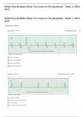 Relias Dysrhythmia Basic Test Answers Dysrhythmia – Basic A 2024-2025