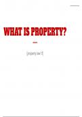 Intro to Property Law Powerpoint for All Modules