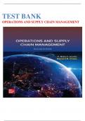 Test Bank For Operations and Supply Chain Management, 17th Edition by F. Robert Jacobs All Chapters 1 - 22 LATEST