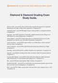 Diamond & Diamond Grading Exam Study Guide.