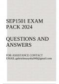 SEP1501 Exam pack 2024(questions and answers)