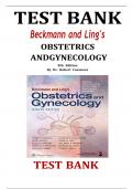 Test Bank For Beckmann and Ling's Obstetrics and Gynecology 8th Edition By Robert Casanova, Chapter 1-50: ISBN- ISBN-, A+ guide.