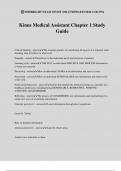 Kinns Medical Assistant Chapter 1 Study Guide